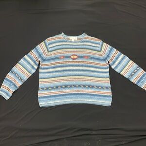 Jones New York linen and cotton sweater, size XL